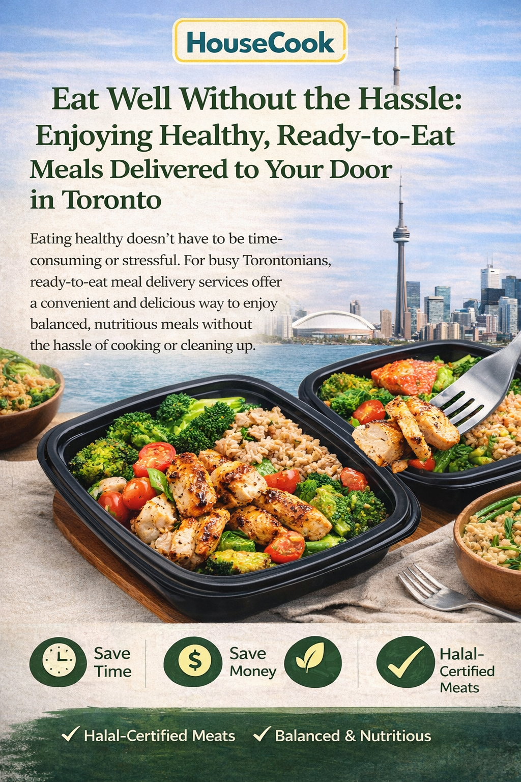Healthy ready-to-eat meal delivery in Toronto with fresh, home-style food