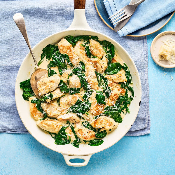 Creamy Spinach Chicken Curry with Garlic Rice (Sun)