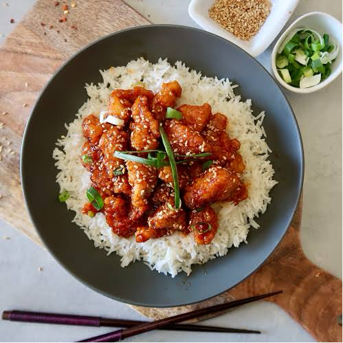 Korean Sweet and Spicy Chicken with Rice (Sun)