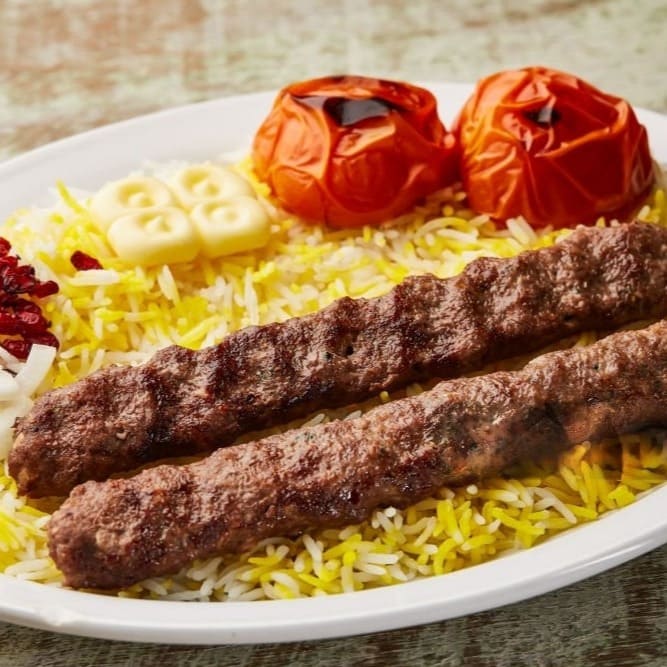 Beef Kebab with Rice and Raita (Wed)