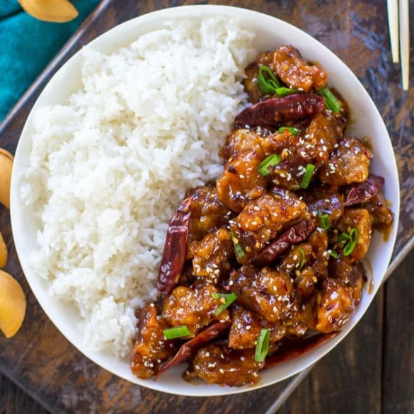 Hot Chili Garlic Chicken with Rice (Sun)