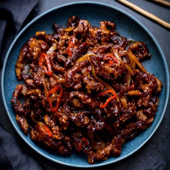 Crispy Chili Beef with Rice (Wed)