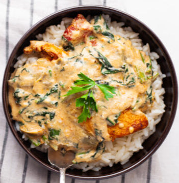 Tuscan Chicken With Rice (Sun)