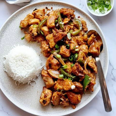 Chilli Chicken (Dry) with Rice (Wed)