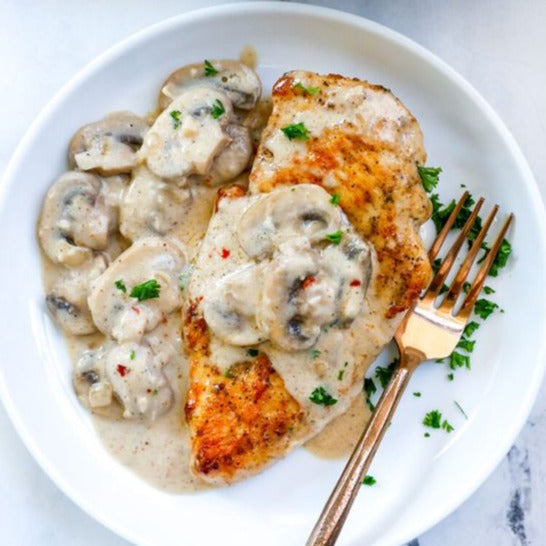 Creamy Garlic Mushroom Chicken with Rice (Sun)