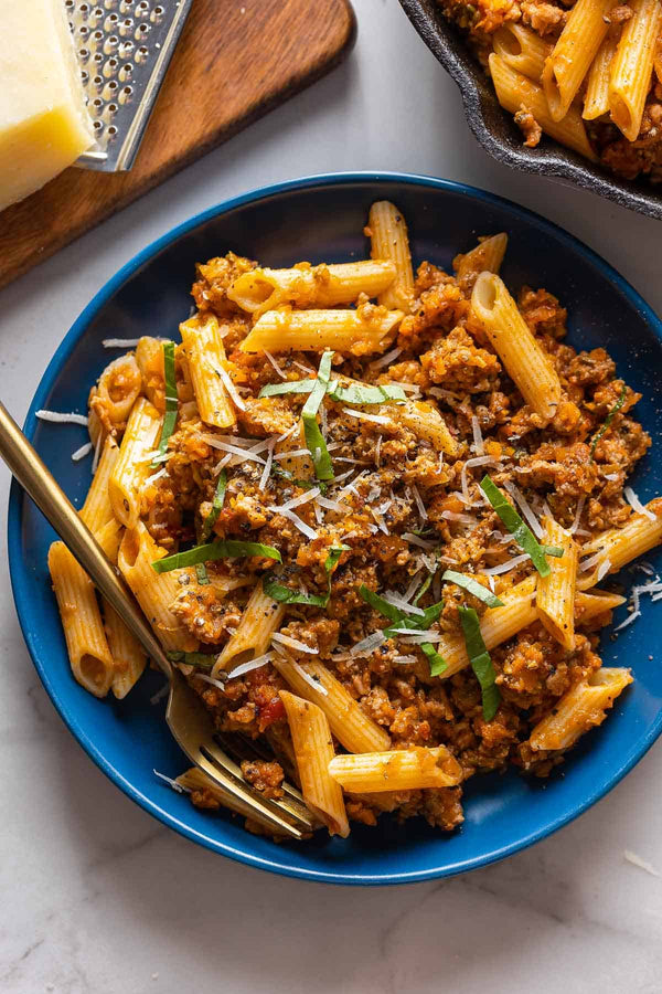 Penne Pasta with Ragu Meat Sauce (Sun)