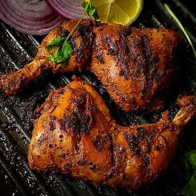 Grilled Murgh Reshmi Tikka with Vegetables (Sun)